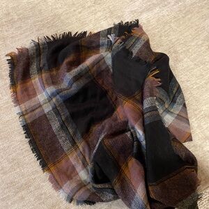 plaid winter scarf